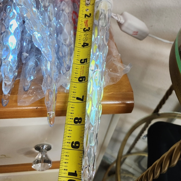 4 packages large icicles blinking trickling lights